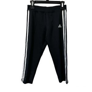 Adidas Climalite Black & White Cropped Track Pants